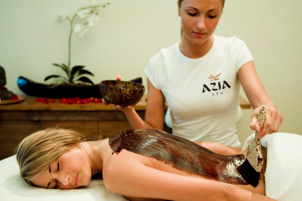 Juodojo šokolado kūno kaukė